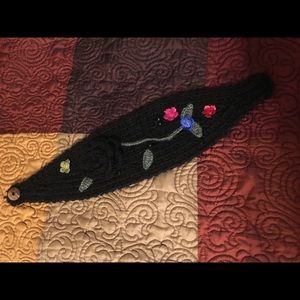 Like New Knitted  w/ Beads & Appliqués  Head Piece